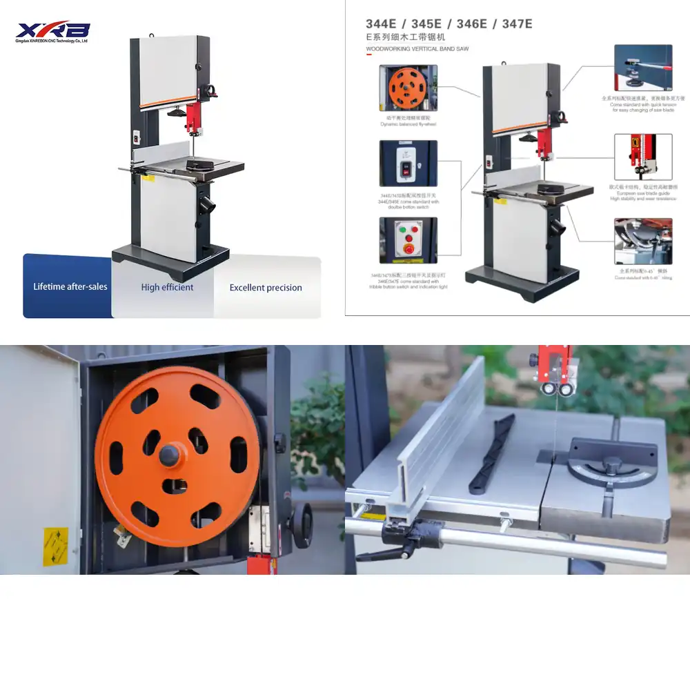 Woodworking Machinery For Sale - MJ345E 高売上 20インチ縦型バンドソー ホイール直径500mm 木工縦型バンドソー機械