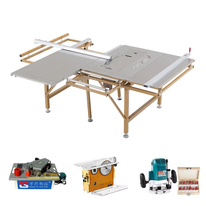 Woodworking Machinery For Sale - 【人気商品】ロゴ入り曲げ防止木工用精密切断テーブルポータブルパネルソー機械スライドテーブルソー販売中