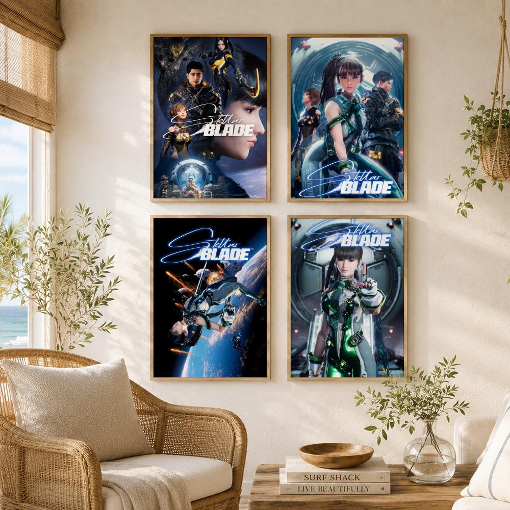 ゲームS-スターブレイド絵画書道高品質キャンバス壁画、しわが - Drawknife Blade のレビューと価格