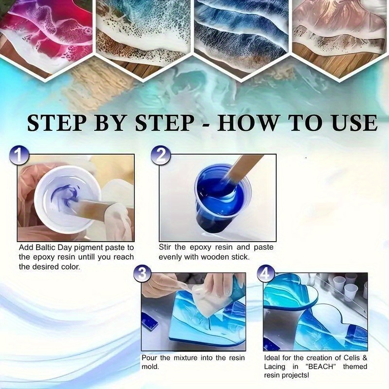 24色/8色 5g 0. さまざまな色の18オンスの真珠光沢 - Woodworking Resin のレビューと価格