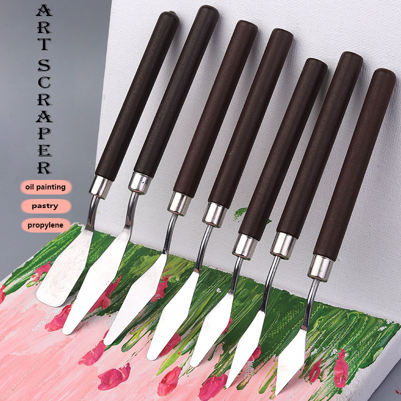 ステンレス油絵ナイフ アーティストヘラ アートツール 文具  - Drawknife Blade のレビューと価格