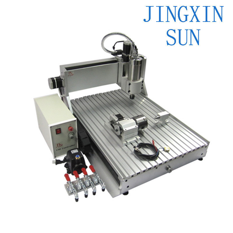 4軸CNC 6040 VFD CNCルーターDIY彫刻切削金 - Woodworking Machinery For Sale のレビューと価格