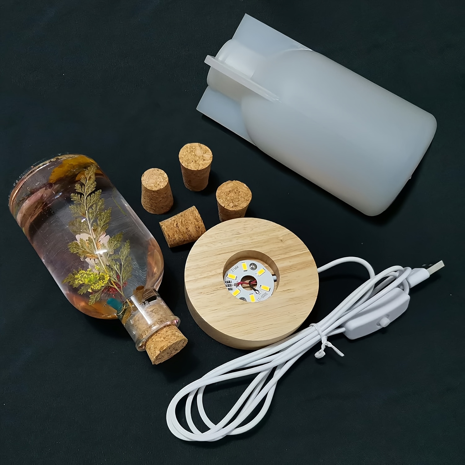 「ドリフトボトル」ライトレジンモールドセット。LEDライトカ - Woodworking Resin のレビューと価格