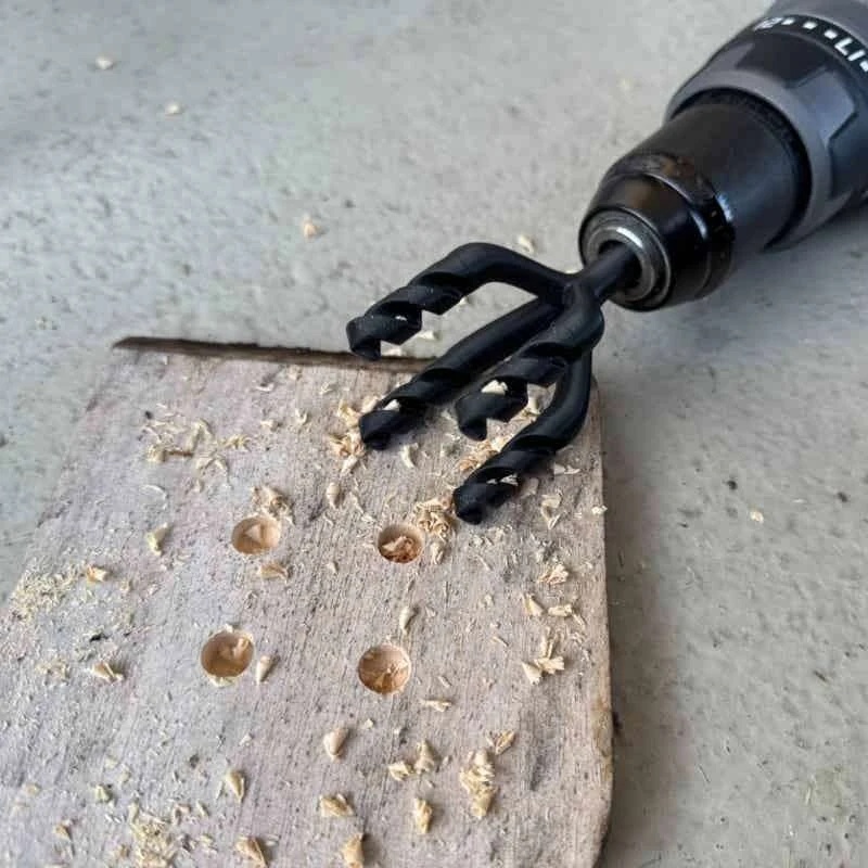 プラスチック製の四つ穴ドリルビット。面白いジョークグッズ、電 - Woodworking Jokes のレビューと価格