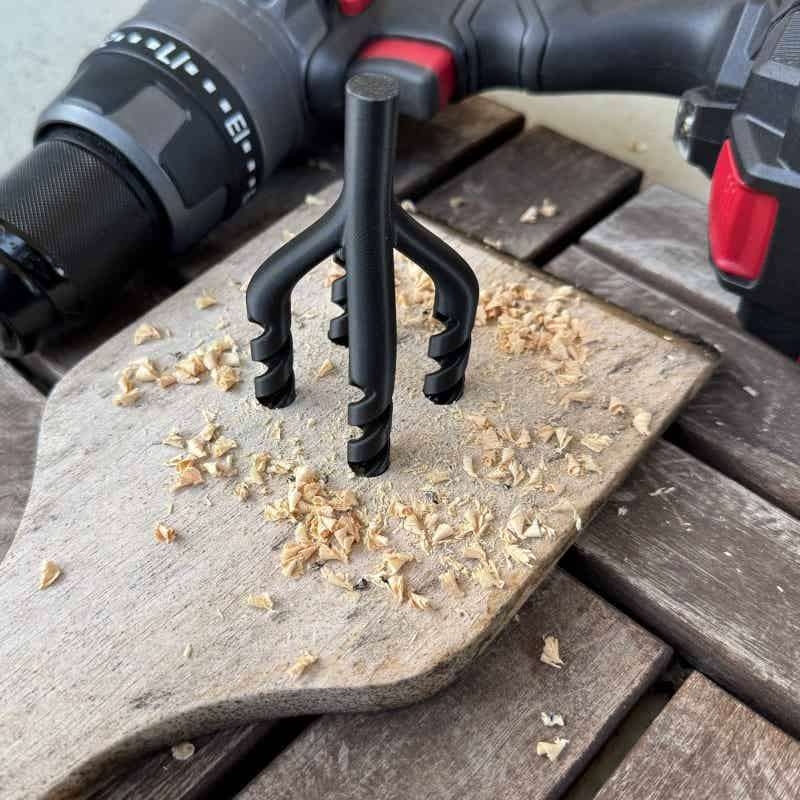 プラスチック製の四つ穴ドリルビットおもちゃ。電動ドリルで木を - Woodworking Jokes のレビューと価格